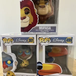Funko Pop Lion King Bundle - Mufaza, Rafiki, Zazu