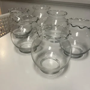 Clear Vase, set of 6