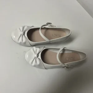 Children's Place white shoes with strap, size 12