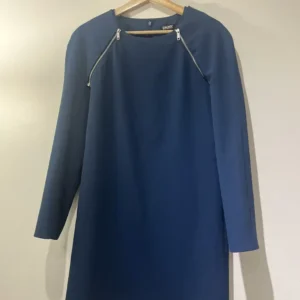 DKNY blue dress with detachable sleeves, size 6