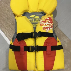 Fluid swim vest, child 14kg - 27kg, yellow and orange