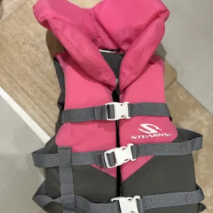 Stearns swim vest, child 14 - 27kg, pink and grey